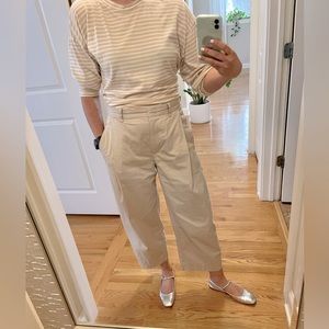 AYR The French Fry in beige and off white